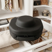 Voyager Hat Travel Case in an open dressing room